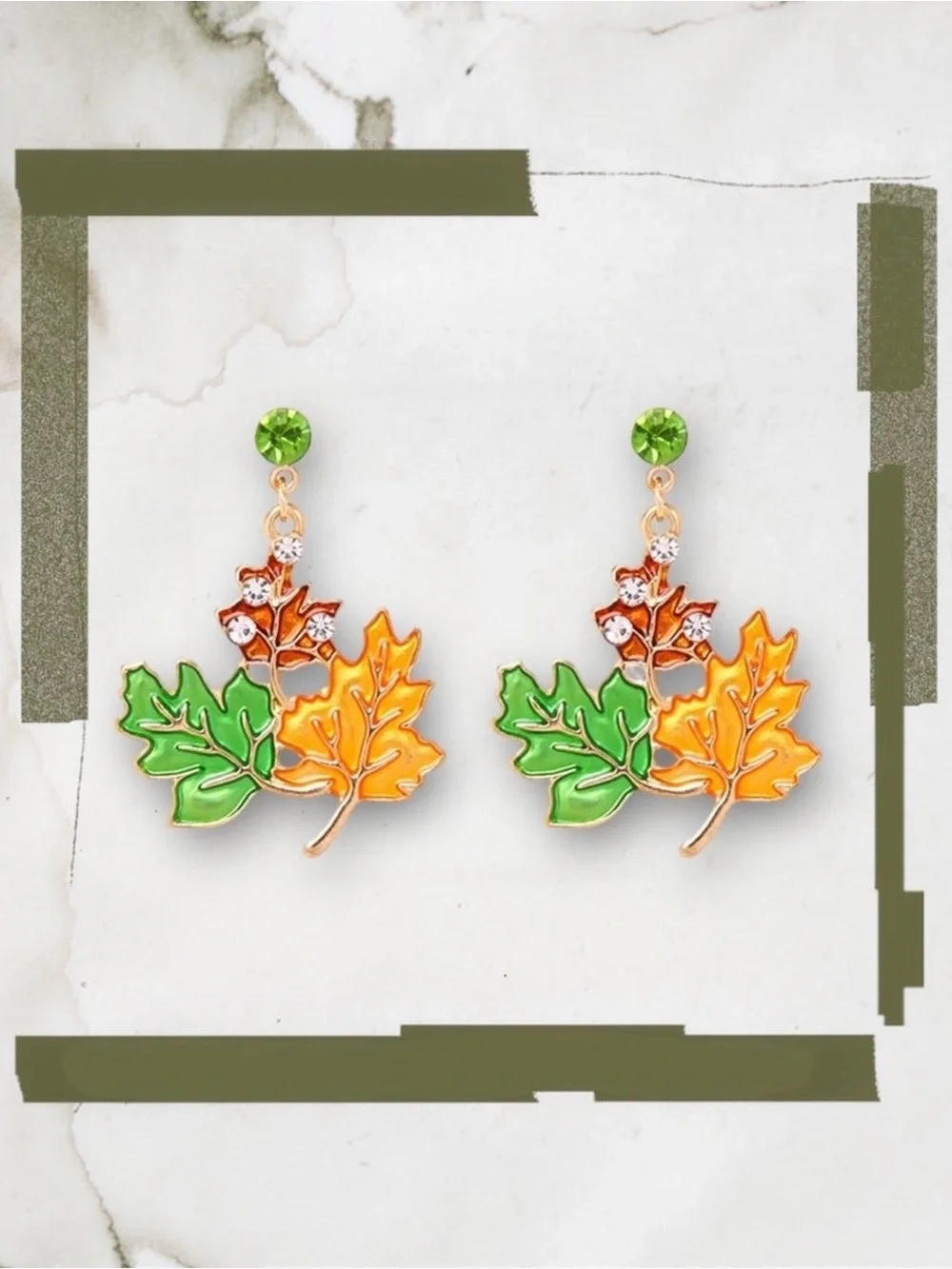 ADORABLE MAPLE LEAF DROP EARRINGS FOR FALL!